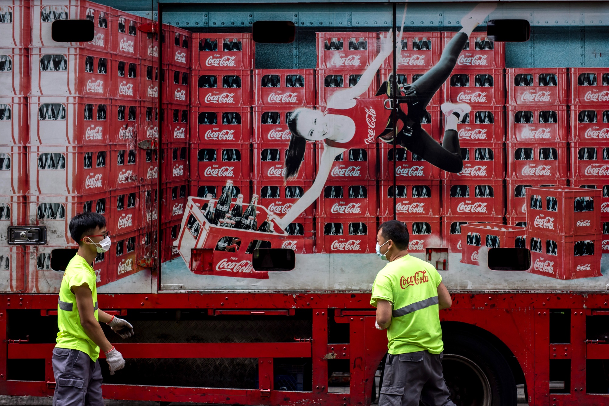 Coca-Cola truck strikes elderly man