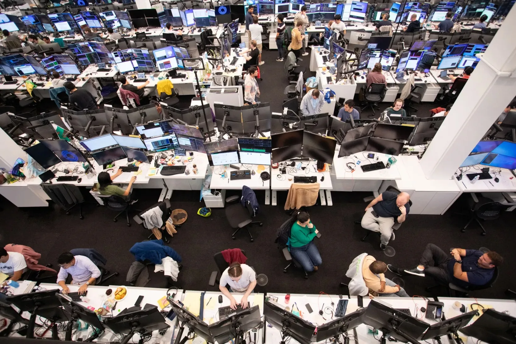The trading floor at Jane Street in New York.
