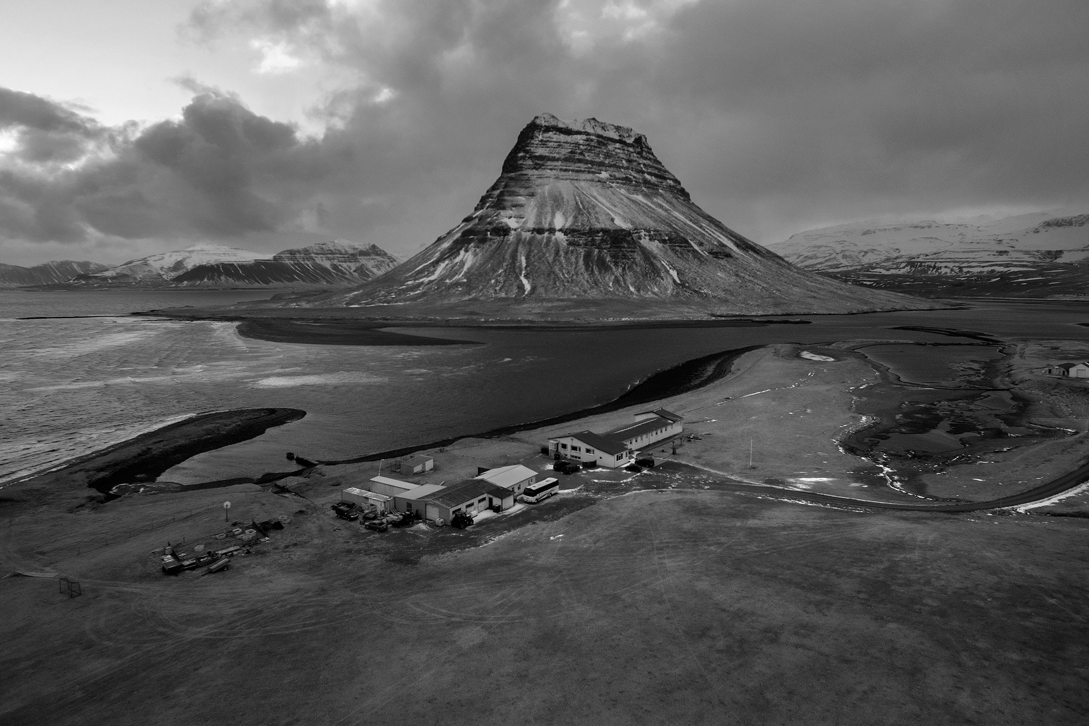 Iceland's Kviabryggja Prison is an old farmhouse bound by the North Atlantic on one side and fields of snow-covered lava rock on another.
