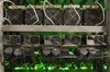 Cryptocurrency mining rigs operate in a cargo container at the Golden Fleece cryptocurrency mining company in Kutaisi, Georgia, on Monday, Jan. 22, 2018. Bloomberg