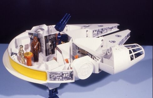 The original Millennium Falcon toy from 1977.