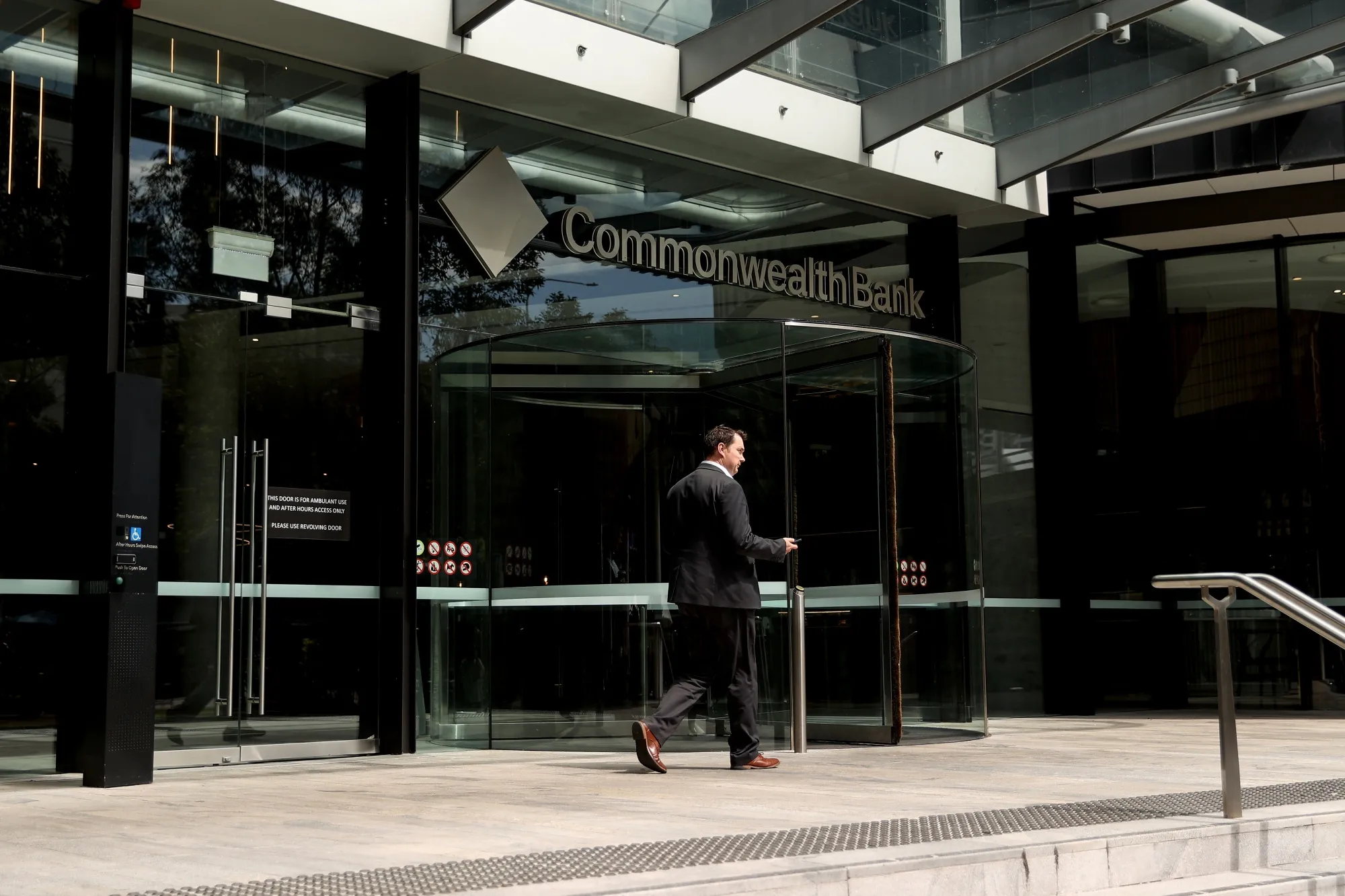 The Commonwealth Bank of Australia office in Sydney, Australia.