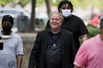 Steve Bannon arrives to federal court in Washington, on July 19.
