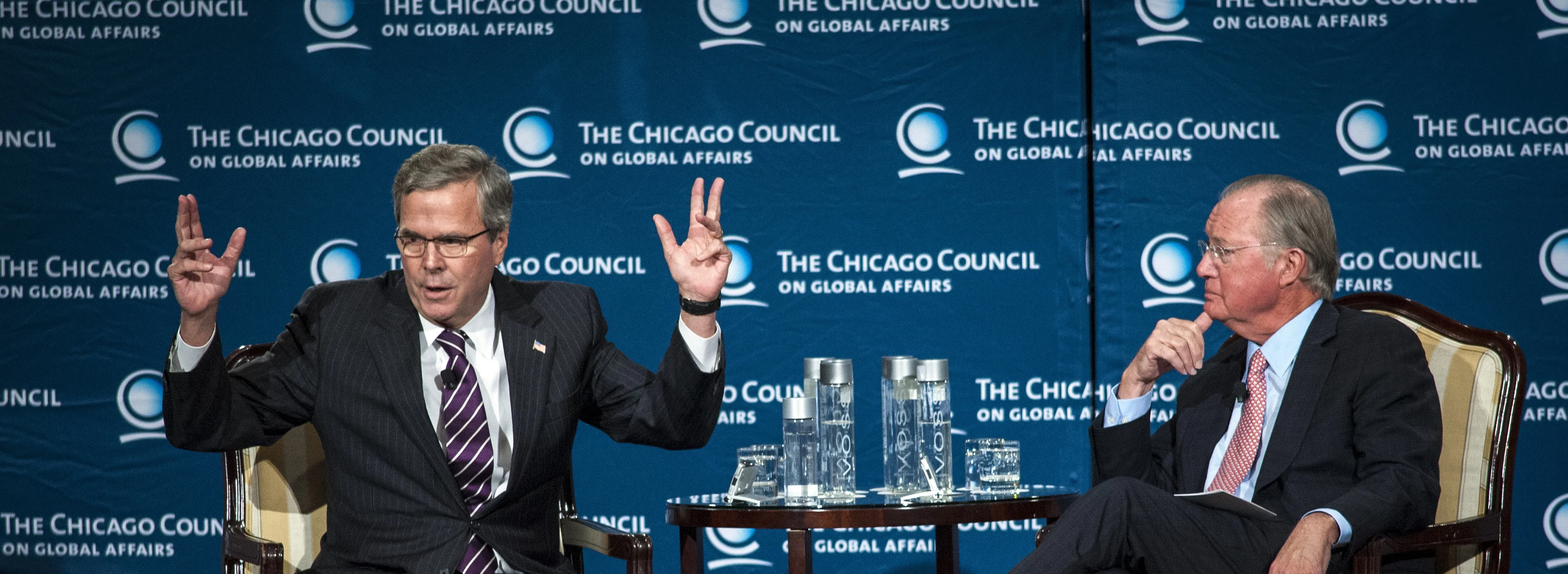 Probable Republican Presidential Candidate Jeb Bush Speaks At The Chicago Council on Global Affairs