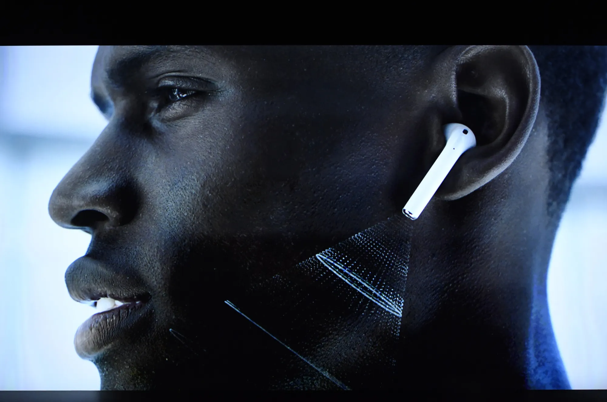 AirPods during an event in San Francisco.