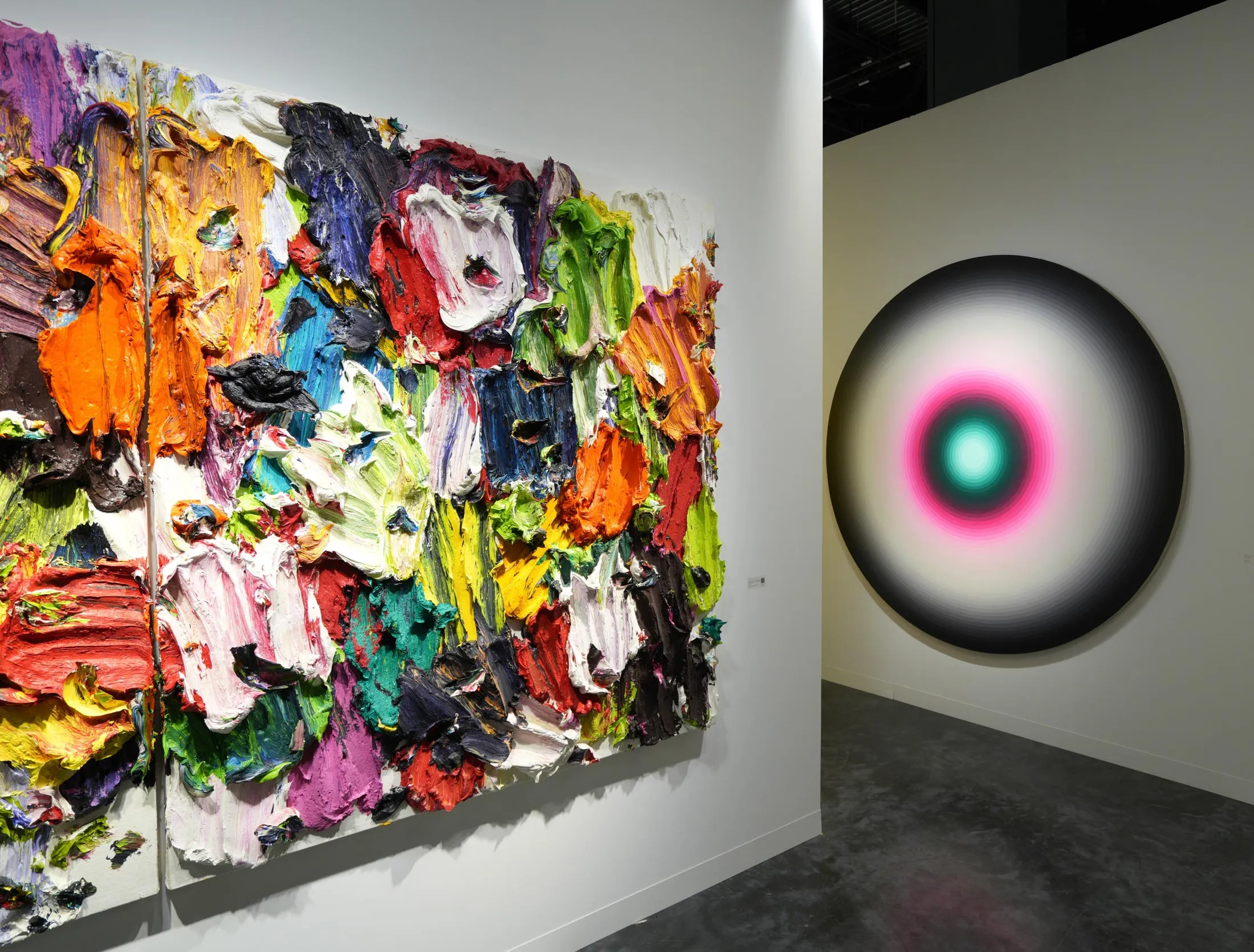 Inside Pearl Lam gallery’s booth.