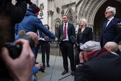 Tom Hayes outside the Royal Courts of Justice in London in March.