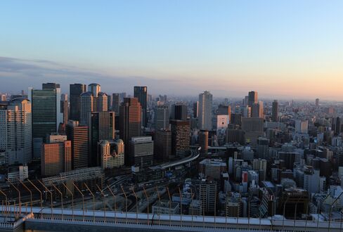夕刻の大阪