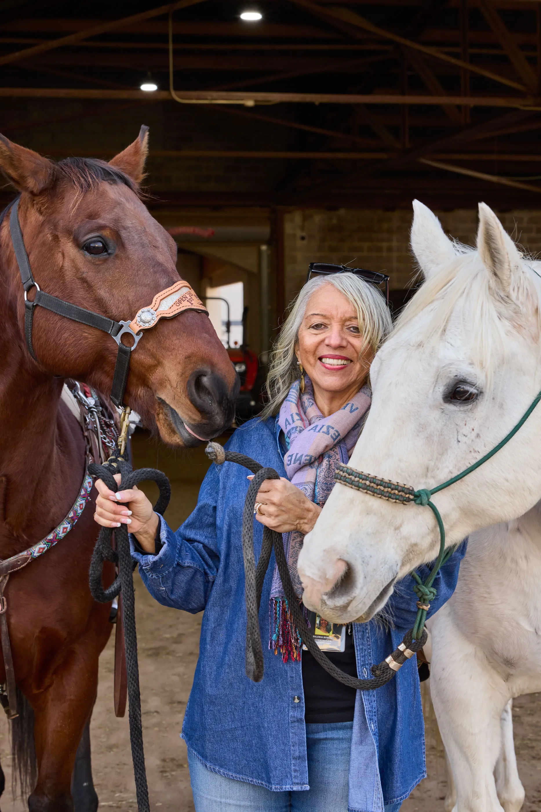 Valeria Howard-Cunningham, president and owner of the Bill Pickett Invitational Rodeo, in Fort Worth’s Cowtown Coliseum on Feb.&nbsp;17.
