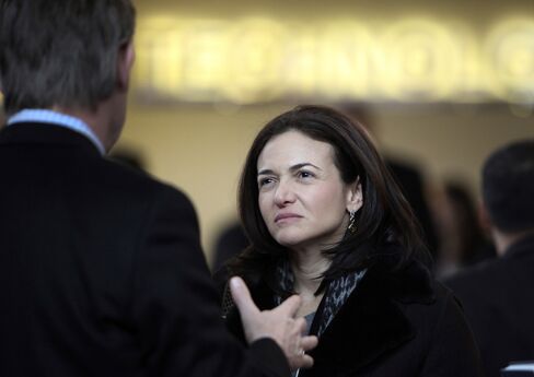 Facebook Chief Operating Officer Sheryl Sandberg