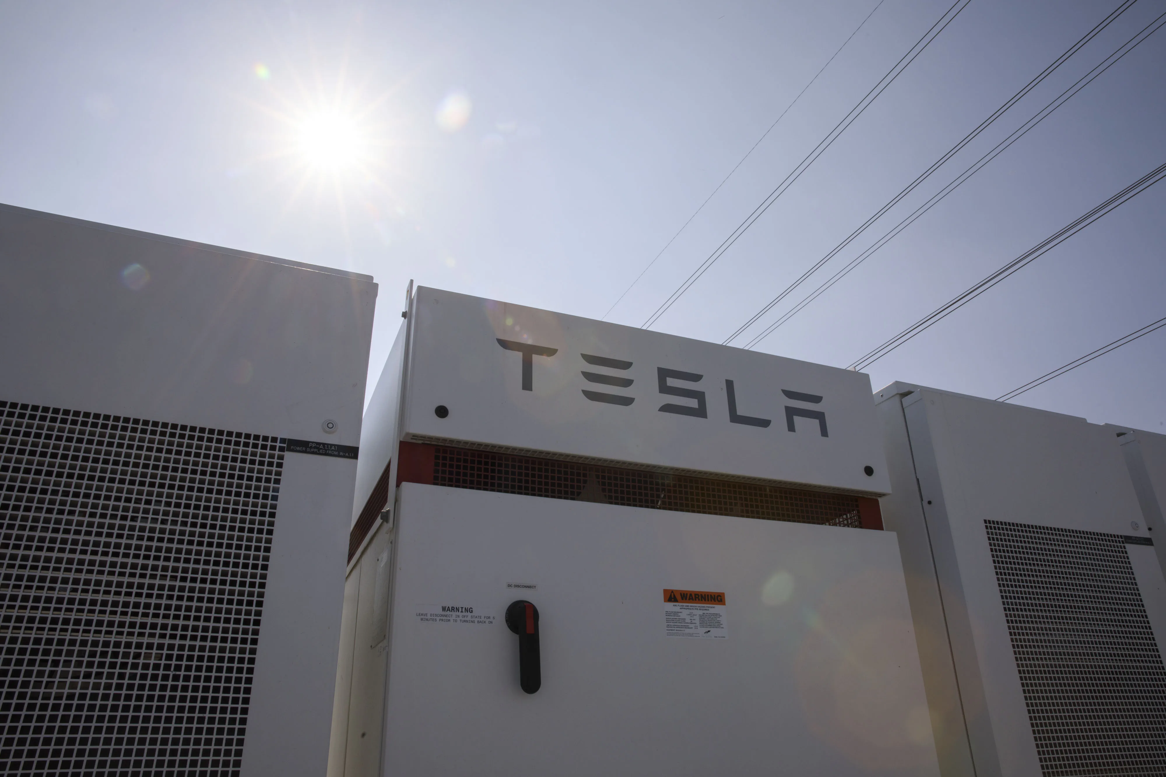 Tesla battery Powerpacks.