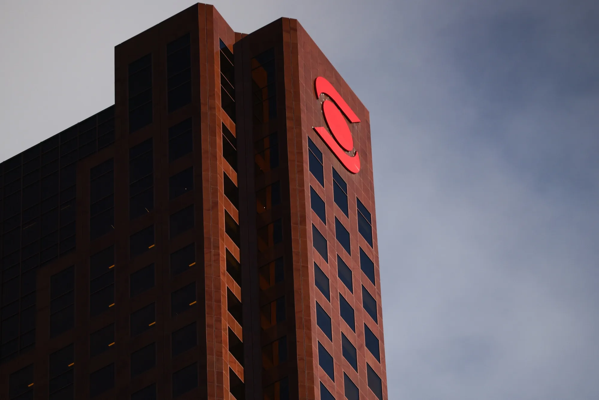 The Scotiabank headquarters in the financial district of Toronto, Ontario, Canada.