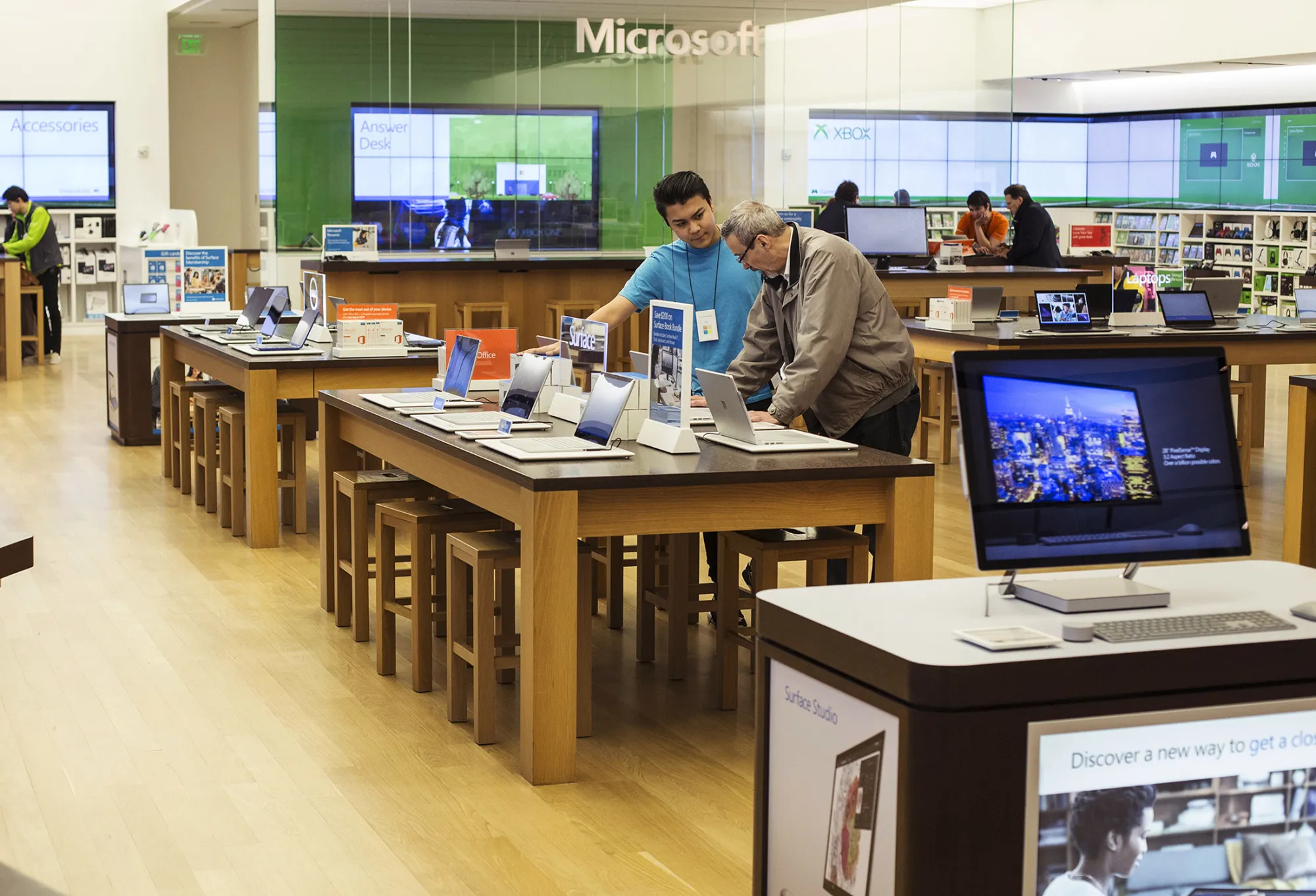 A Microsoft Corp. store in Bellevue, Washington, on Jan. 26.
