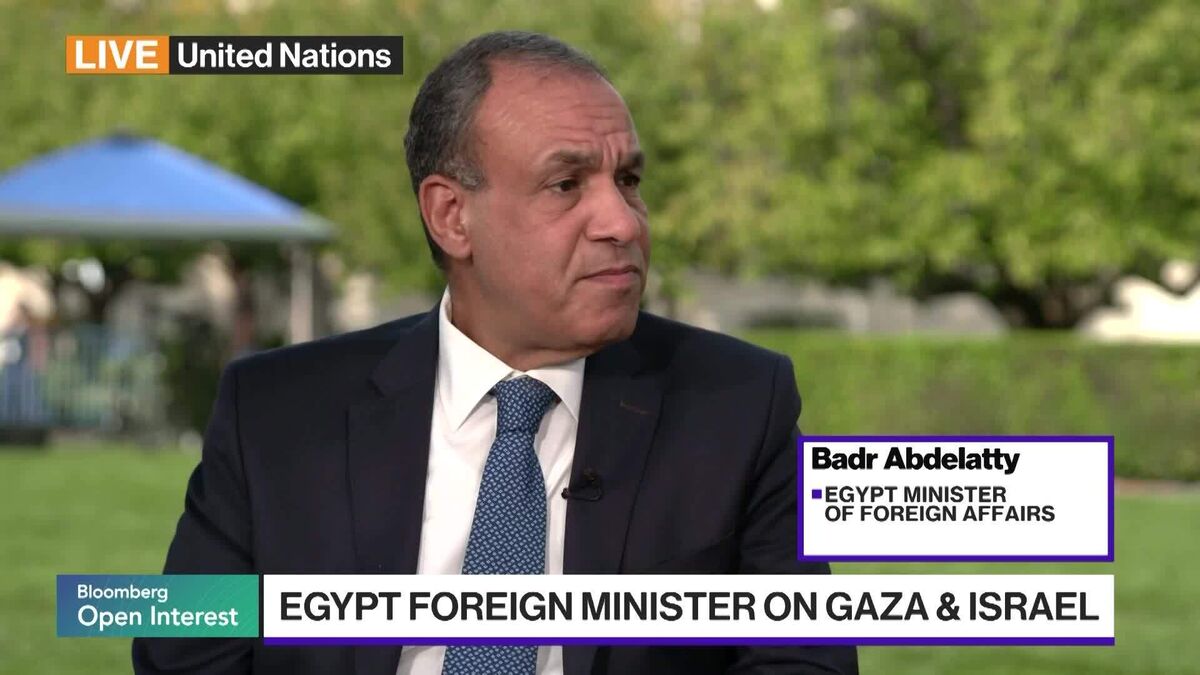 Egypt's Foreign Minister Says Israel Is Forcing People Out of Gaza