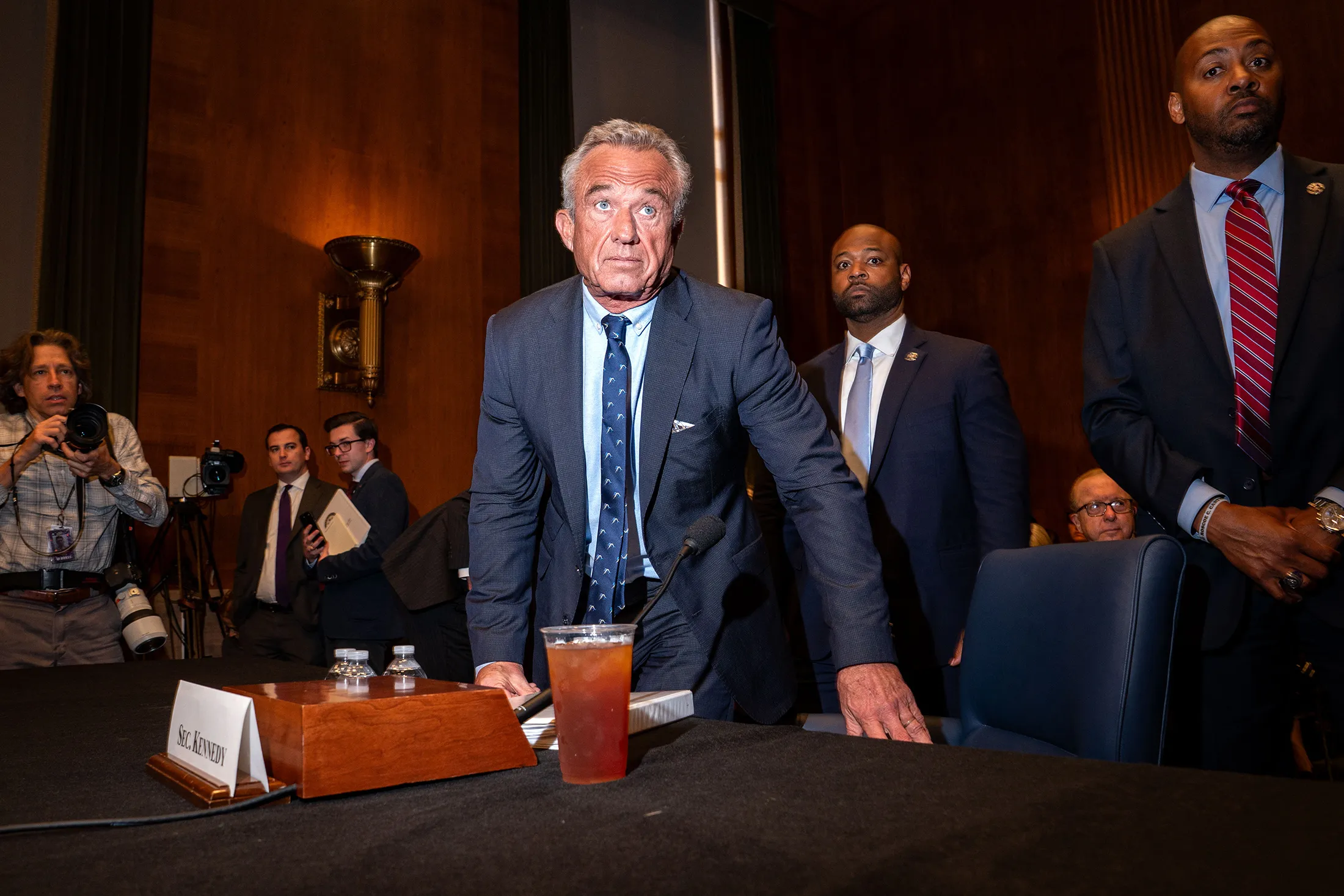 US Health and Human Services Secretary Robert F. Kennedy Jr., a vaccine critic, at a Senate hearing in May.