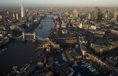 Aerial Views Of The City Of London And The Canary Wharf Business & Financial District