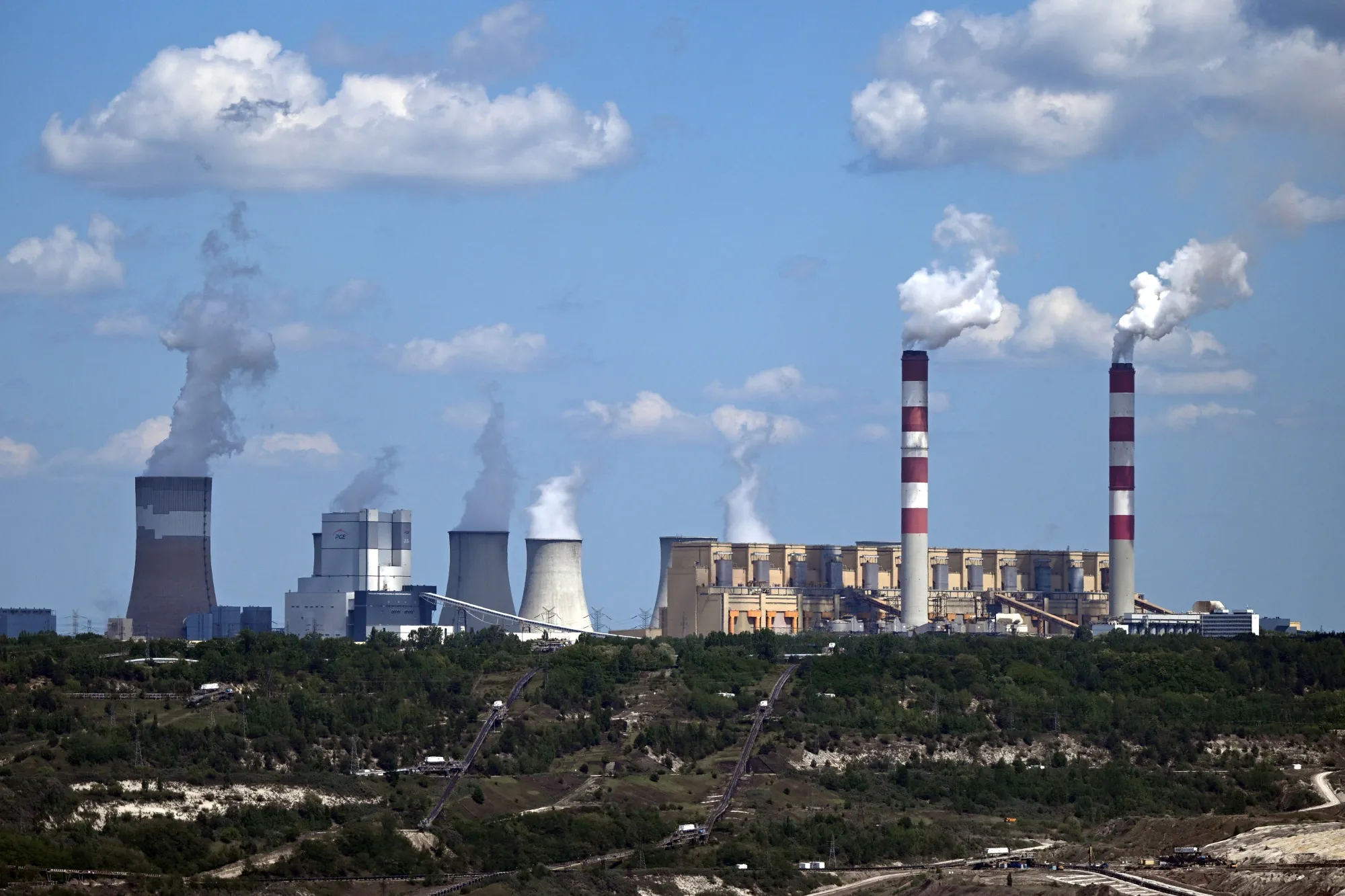 A coal mine and power plant near Kleszczow, Poland.