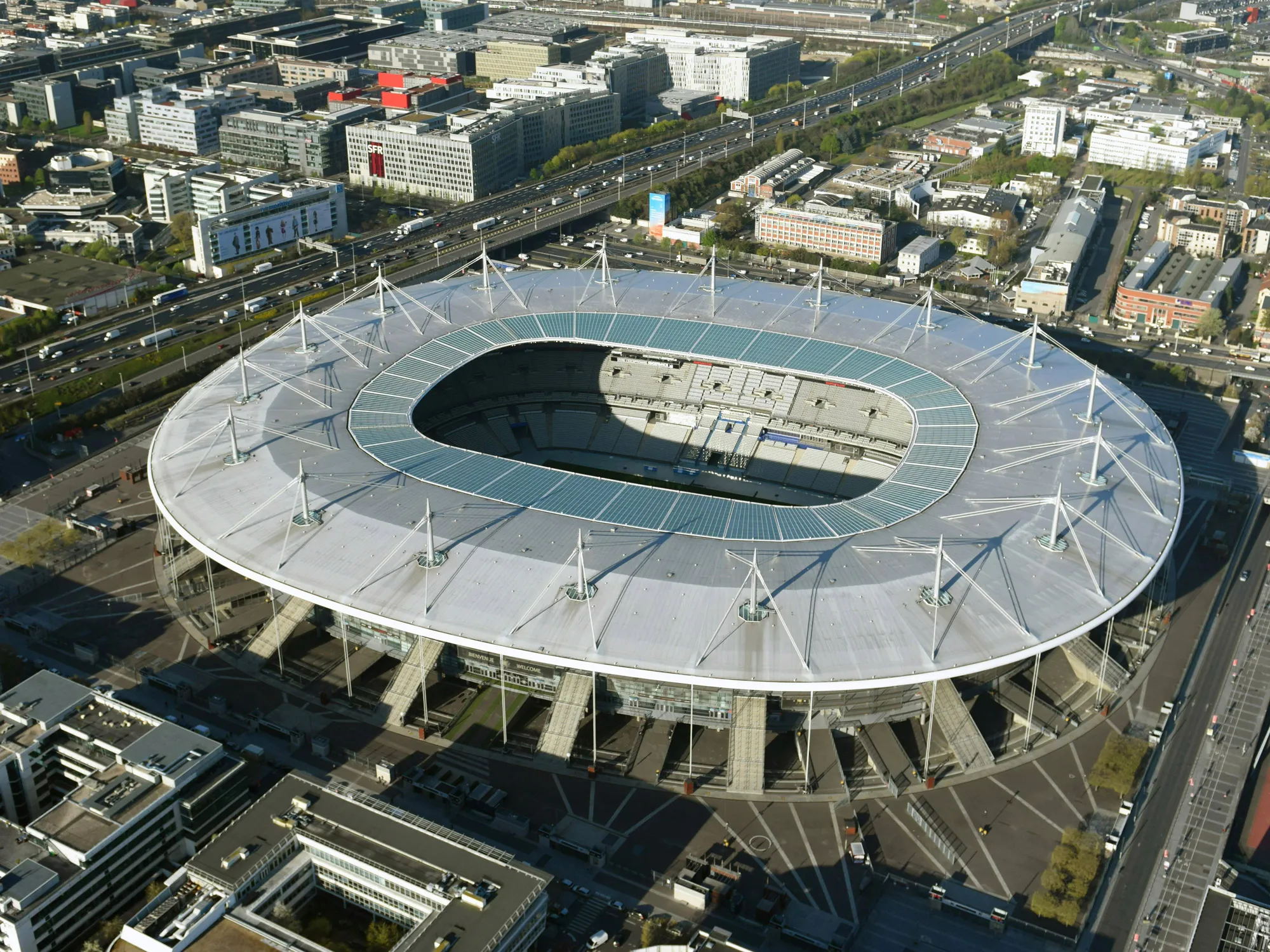 The Stade de France stadium in St. Denis near Paris.