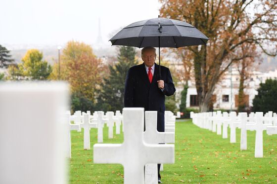 Trump Marks American Fallen at Cemetery in WWI Commemoration