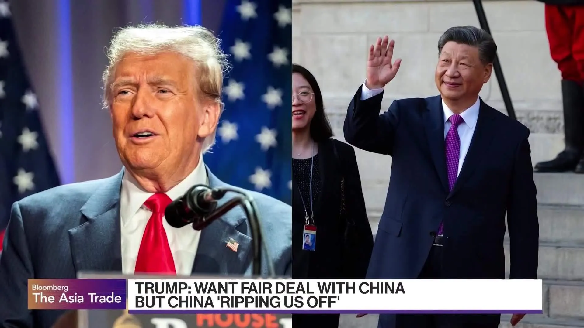 Watch Trump Says He’s Willing to Lower China Tariffs 'at Some Point ...