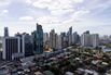 Commercial and residential buildings in the Central Business District (CBD) in Makati City, Metro Manila. 