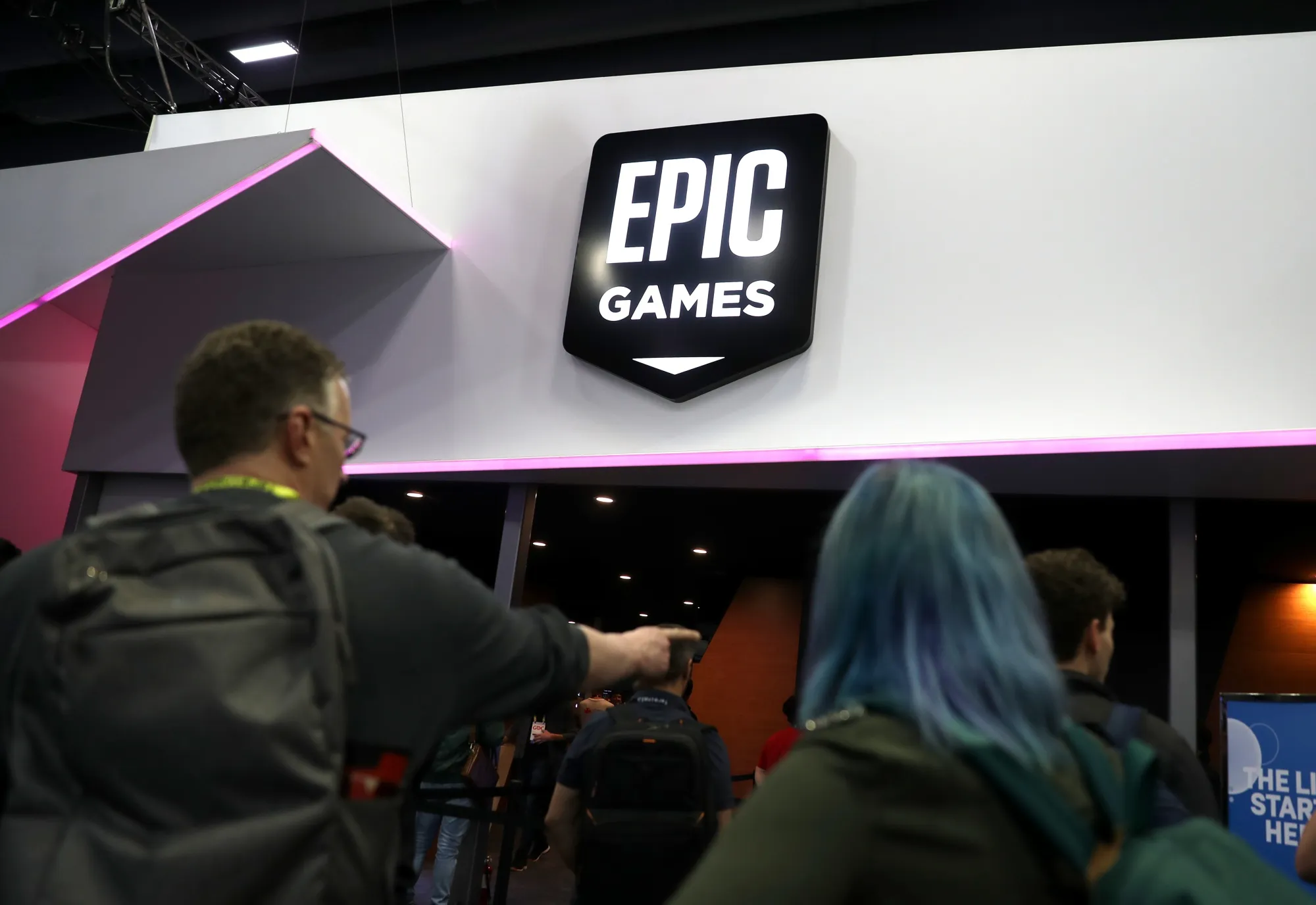 The Epic Games booth at a Game Developers Conference in San Francisco.