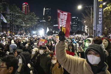 Protest Against President Yoon Ahead of Impeachment Vote