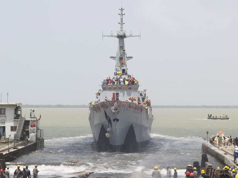 F-22 P Frigate Launching Ceremony In Karachi in Pakistan