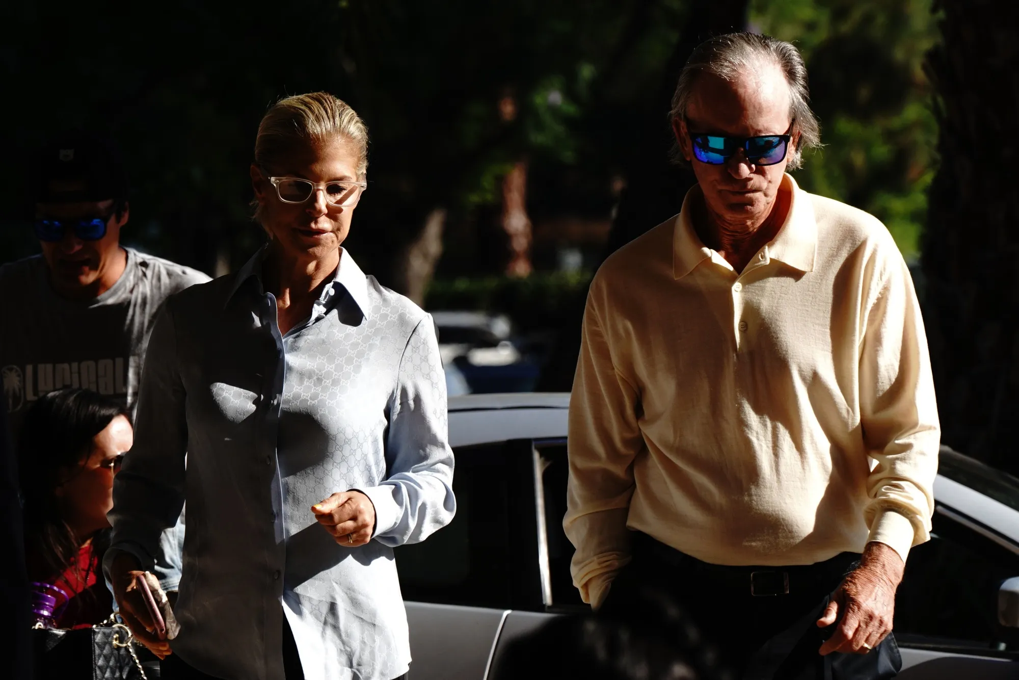 Bill Gross and wife Amy Gross arrive to state court in Santa Ana, California,&nbsp;on&nbsp;July 20.