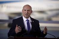 Israel's Prime Minister Naftali Bennett Visits Ben Gurion International Airport
