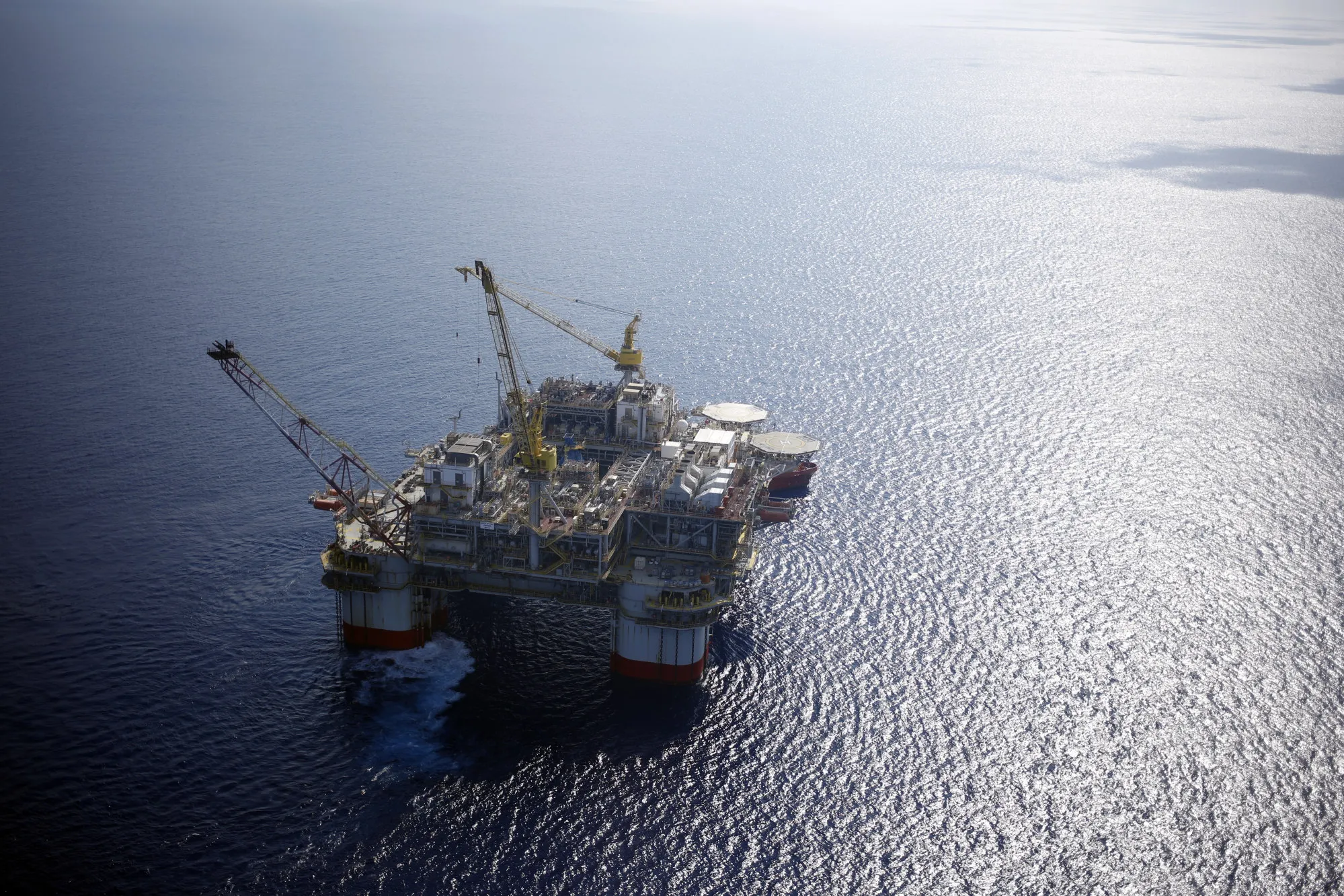 A deepwater oil platform in the Gulf of Mexico.