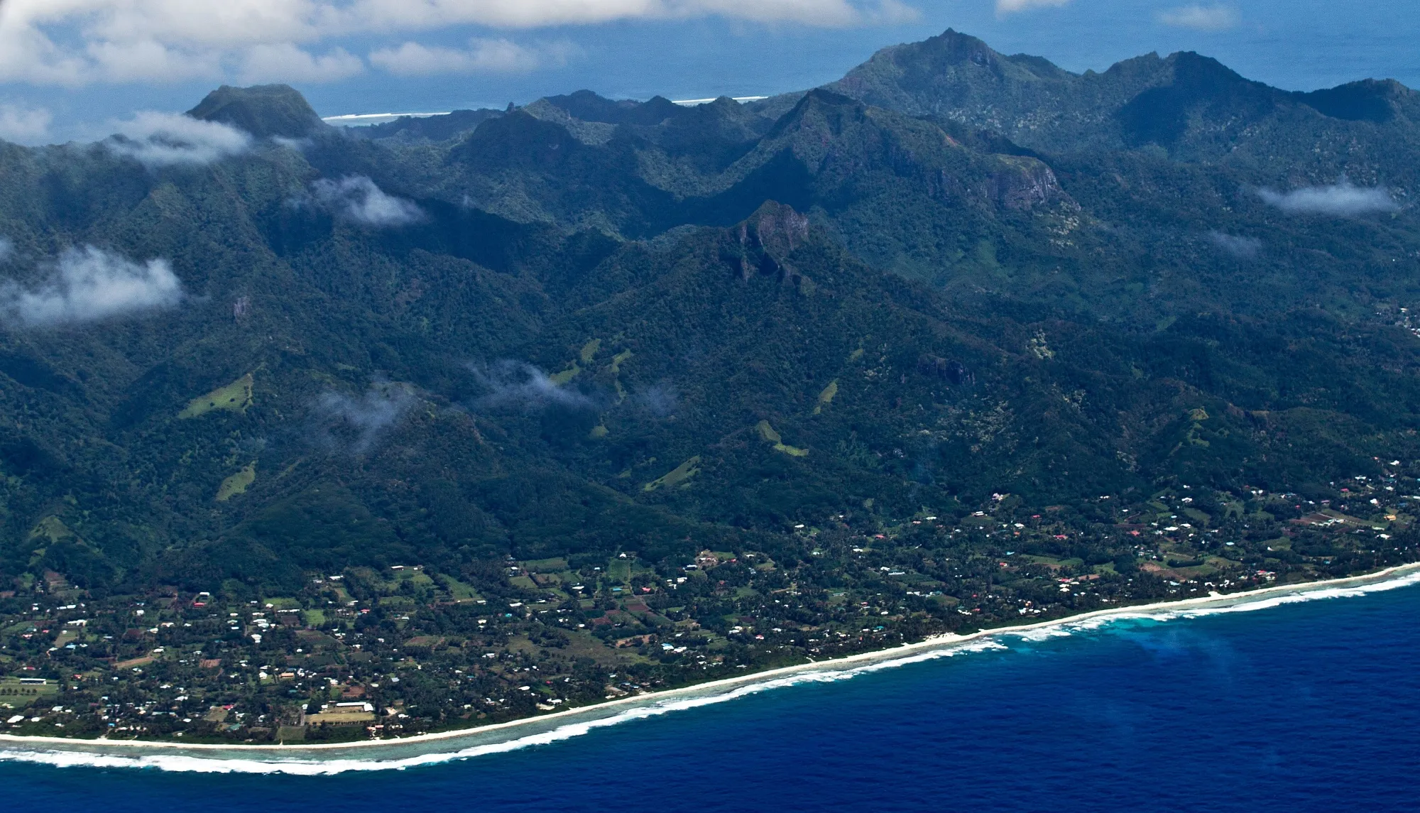 Both the US and China have delegations at the 52nd Pacific Island Forum that began Monday in the main island of Rarotonga, above, more than 4,800 kilometers (3,000 miles) east of Australia.