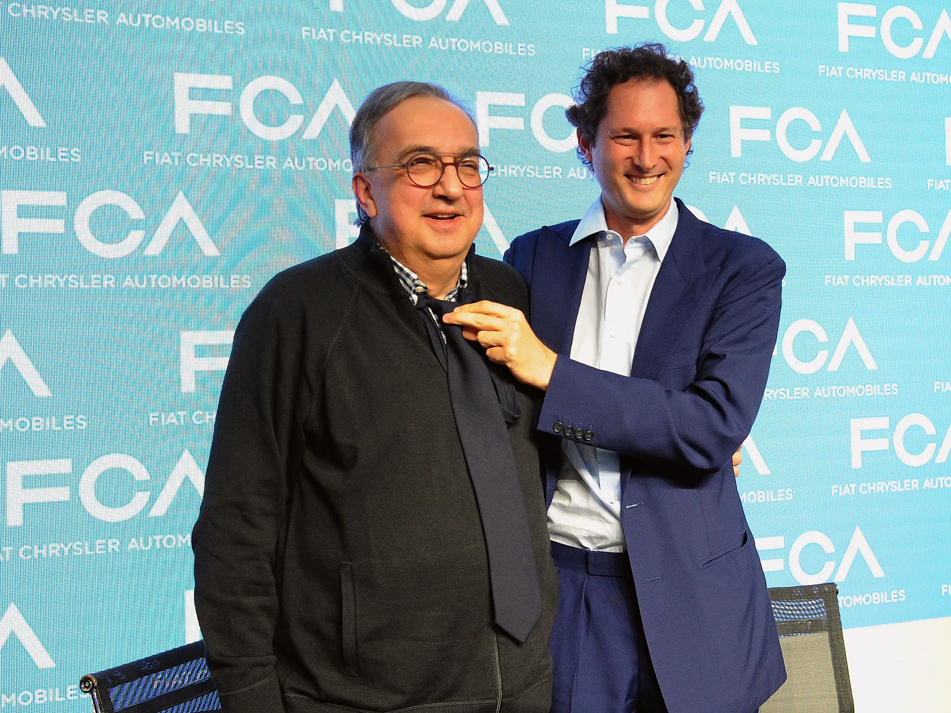 Sergio Marchionne and John Elkann