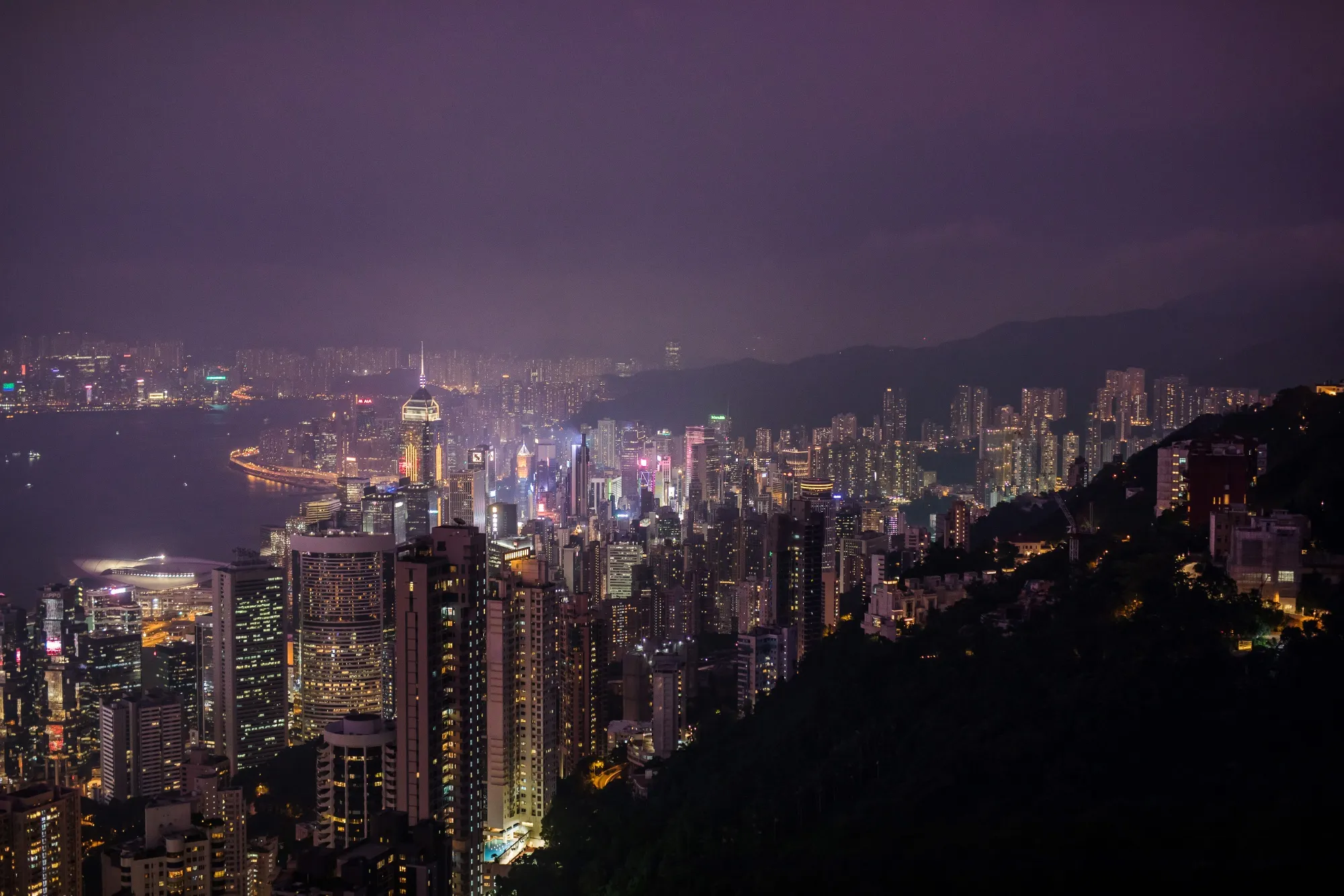 General Views of Victoria Peak And Hotels In Hong Kong As Protests Deter Chinese Tourists