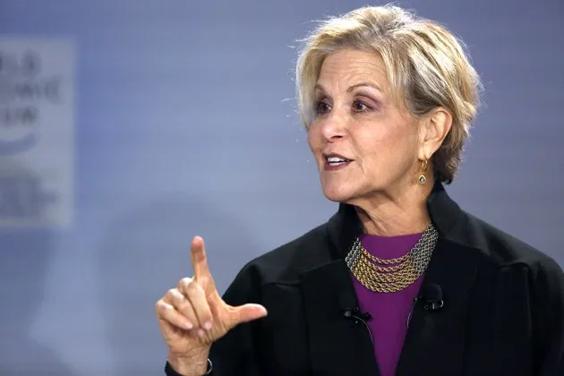 Judith Rodin, president of the the Rockefeller Foundation, at the 2014 World Economic Forum in Davos, Switzerland