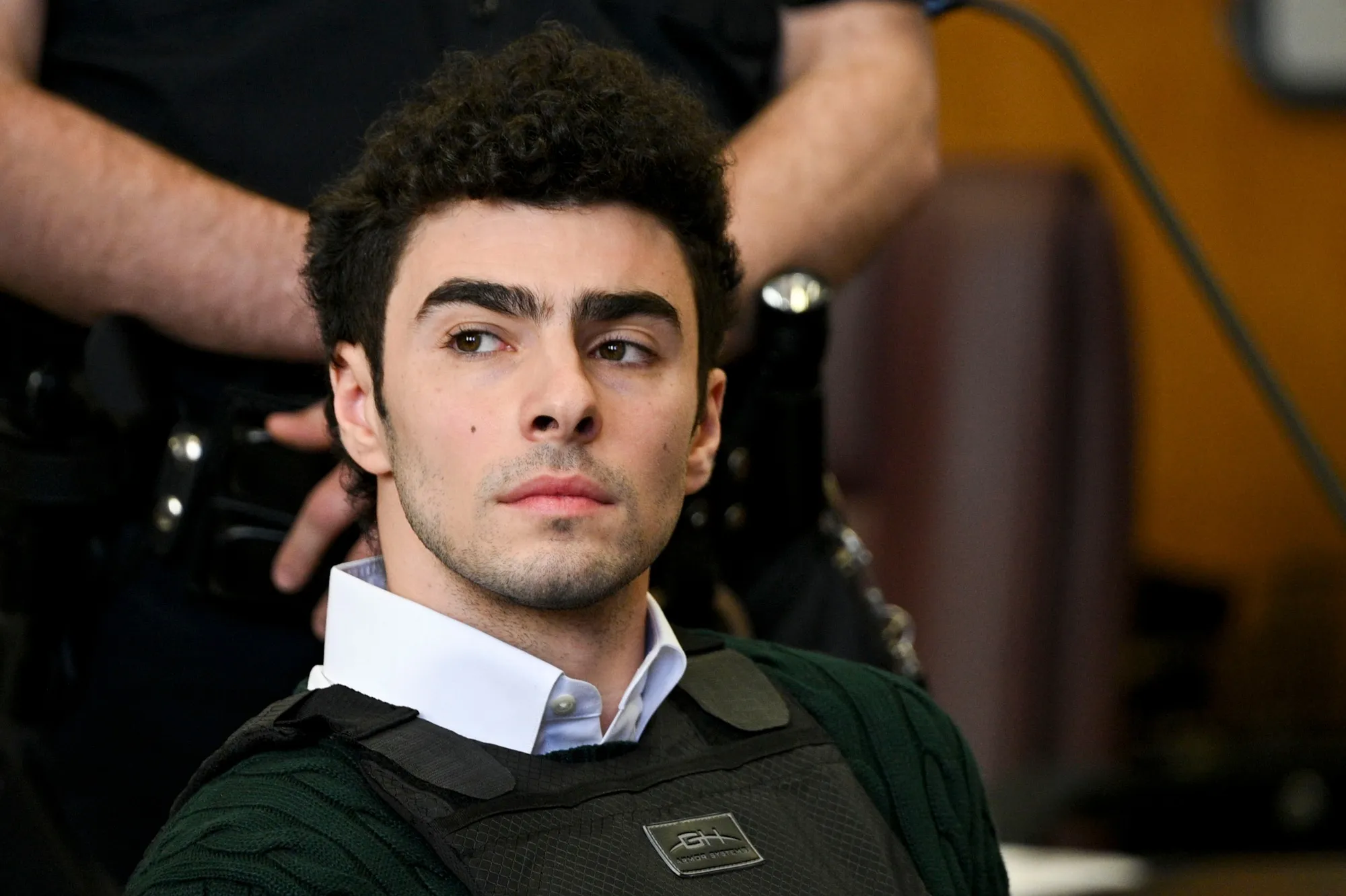 Luigi Mangione attends a pretrial hearing at New York State Supreme Court on Feb. 21.&nbsp;