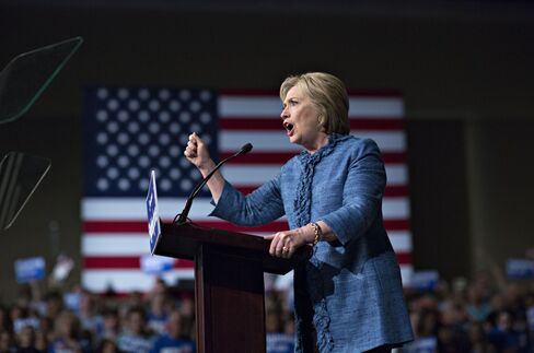 Clinton in West Palm Beach on March 15.