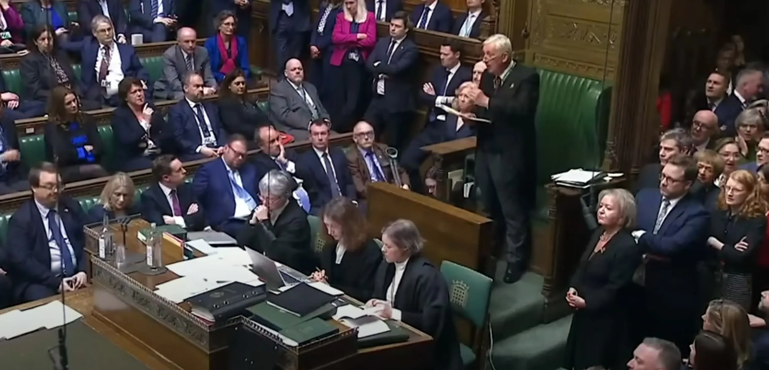 Lindsay Hoyle in the House of Commons last week.
