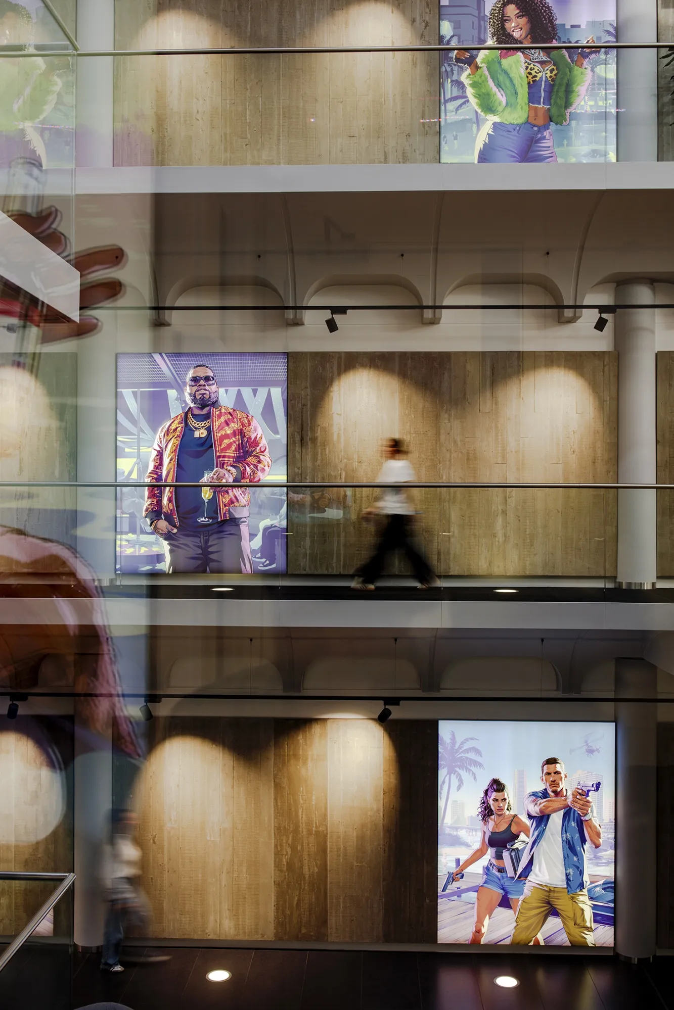 The atrium at Rockstar North.