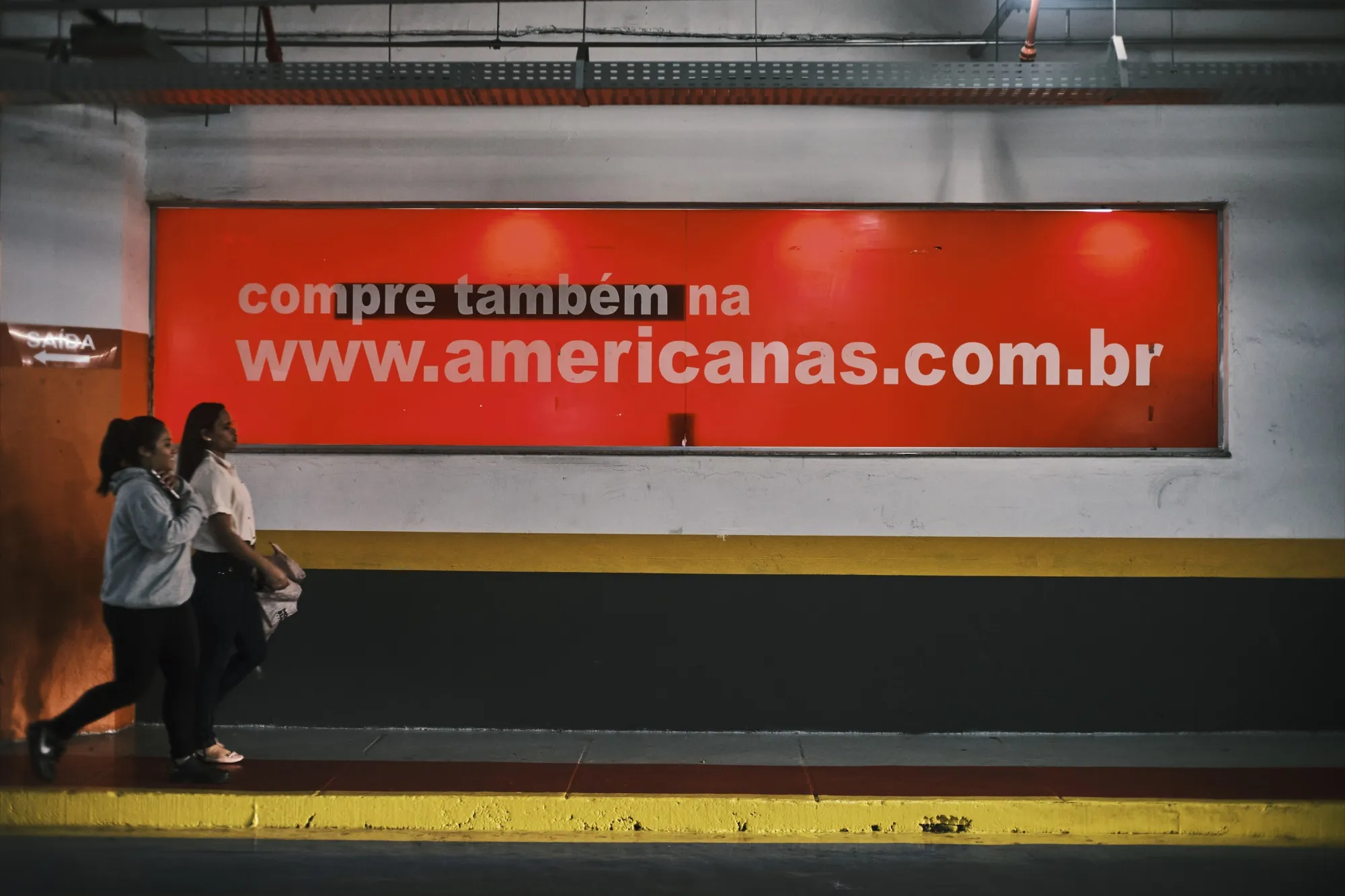 An advertisement for Americanas in Brasilia, Brazil, on Friday, Jan. 20, 2023.