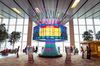 An interactive installation at Terminal 1 of Changi Airport in Singapore.