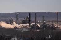 FRANCE-ENERGY-DISTRIBUTION-PETROL-GAS-FIRE