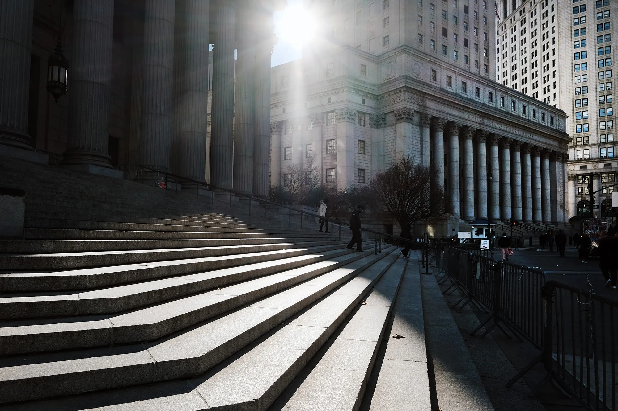 The Thurgood Marshall United States Courthouse in lower Manhattan where the trial for&nbsp;Ghislaine Maxwell&nbsp;continues in New York.&nbsp;