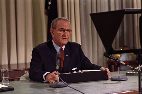 Former U.S. President Lyndon Johnson