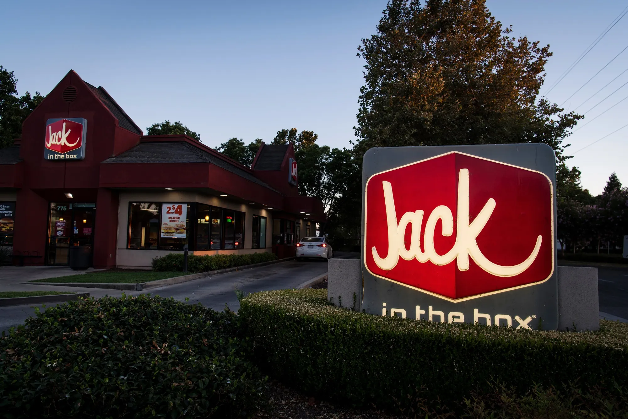 A Jack In The Box Inc. restaurant in West Sacramento, California.