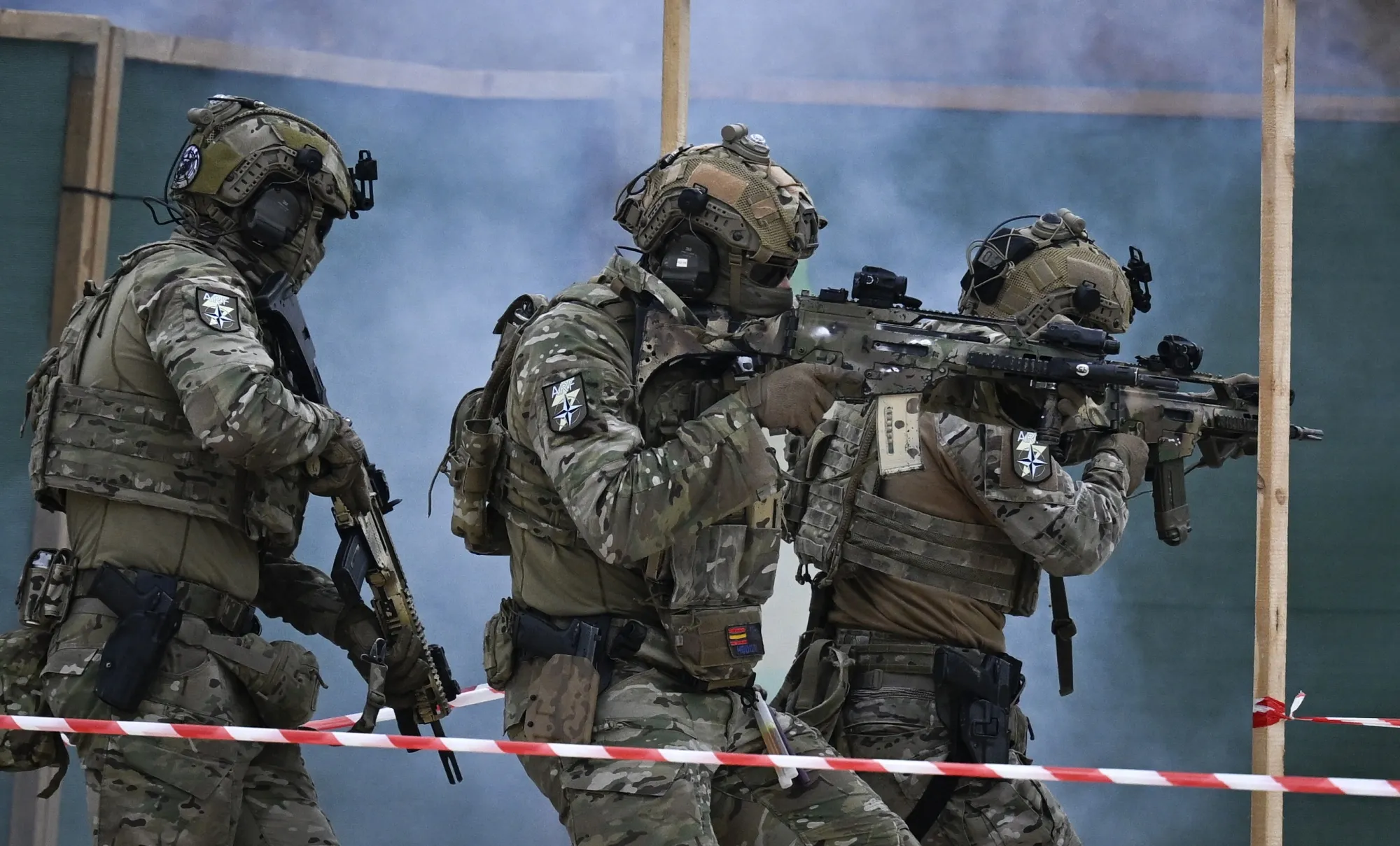 Bulgarian and Spanish special military forces participate in the NATO exercise Steadfast Dart on&nbsp;February 13, 2025.&nbsp;