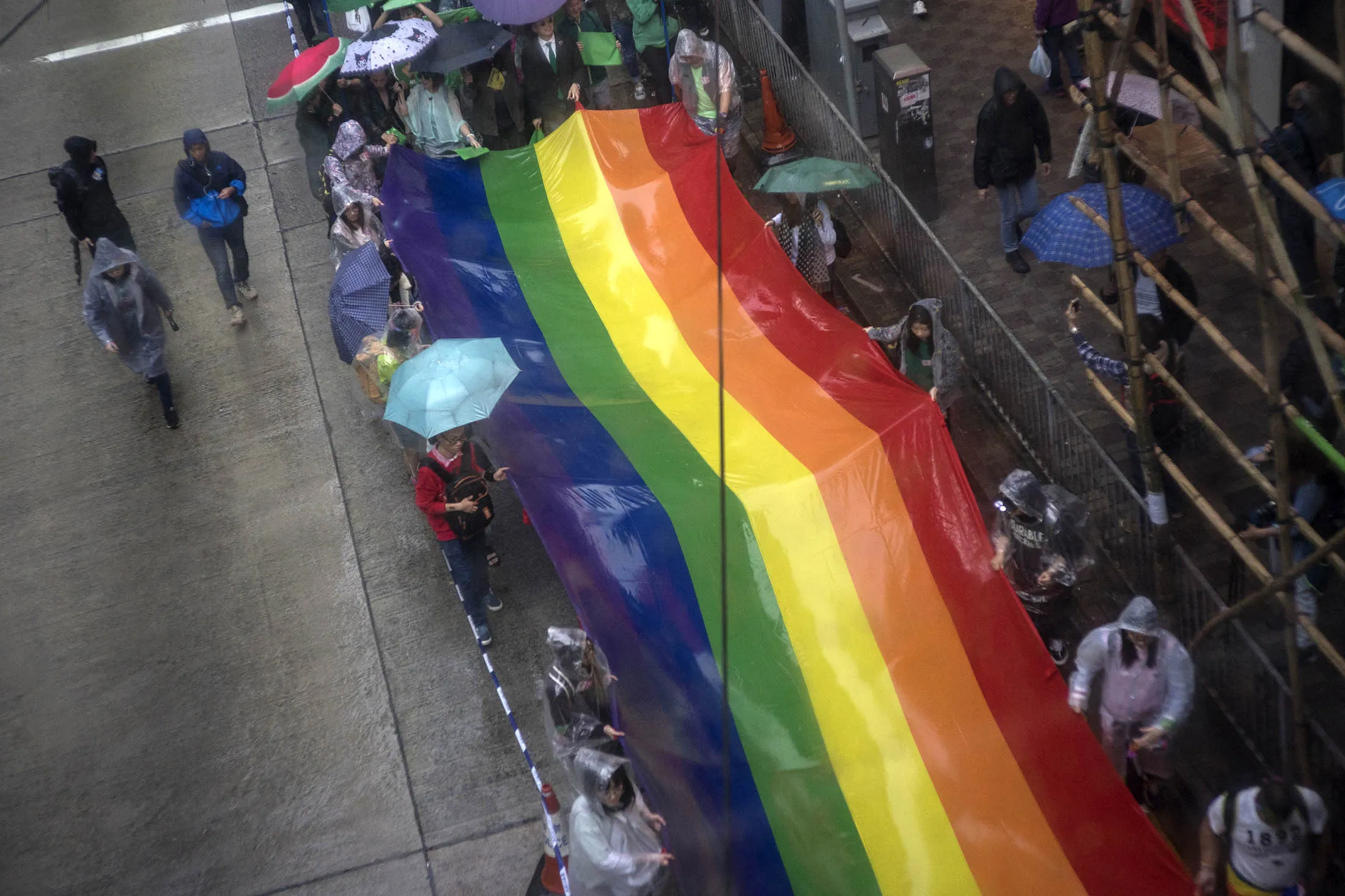 Thousands of people take part in the Lesbian, Gay, Bi-sexual
