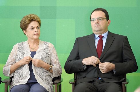 Dilma Rousseff and new Finance Minister Nelson Barbosa