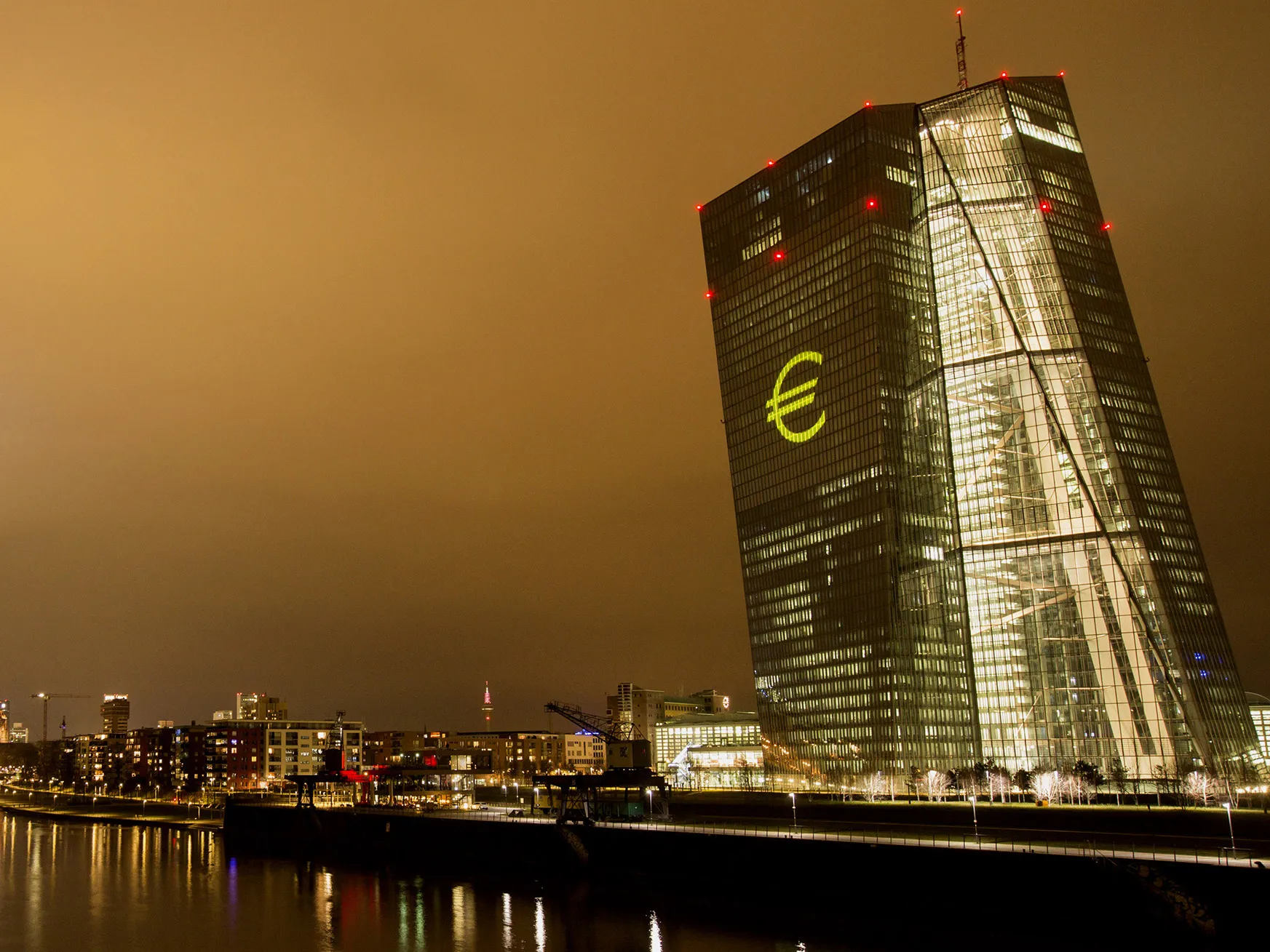 European Central Bank headquarters in Frankfurt.
