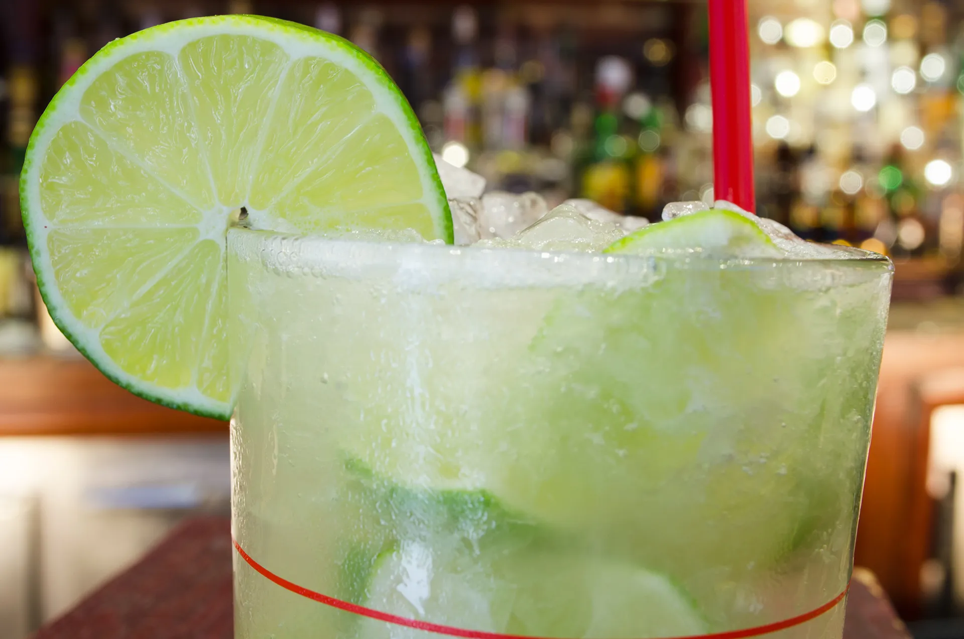 A traditional caipirinha from Churrascaria Plataforma in Manhattan.